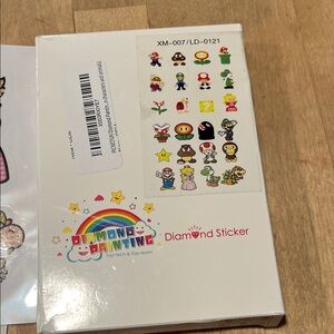 Diamond Painting Sticker Set Super Mario
